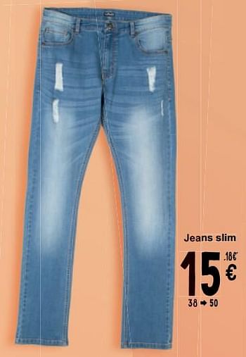 Promoties Jeans slim - Huismerk - Cora - Geldig van 19/03/2024 tot 30/03/2024 bij Cora