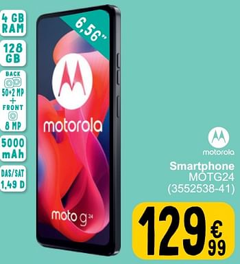 Promotions Motorola smartphone motg24 - Motorola - Valide de 19/03/2024 à 30/03/2024 chez Cora
