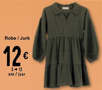 Promotions Robe - jurk - Produit maison - Cora - Valide de 19/03/2024 à 30/03/2024 chez Cora