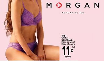 Promoties Slip gwen dentelle - Morgan - Geldig van 19/03/2024 tot 30/03/2024 bij Cora