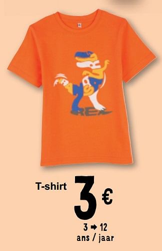 Promoties T-shirt - Huismerk - Cora - Geldig van 19/03/2024 tot 30/03/2024 bij Cora