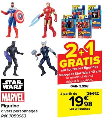 Promoties Figurine - Marvel - Geldig van 20/03/2024 tot 02/04/2024 bij Carrefour