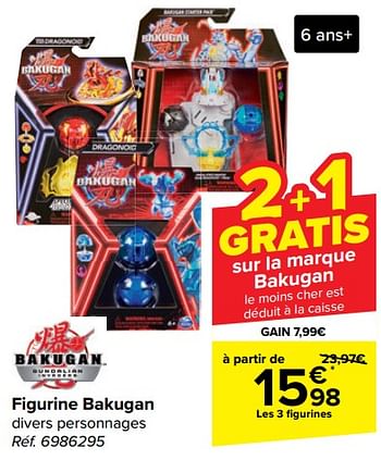 Promoties Figurine bakugan - Bakugan - Geldig van 20/03/2024 tot 02/04/2024 bij Carrefour
