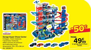 Promoties Garage super chase center - Majorette - Geldig van 20/03/2024 tot 02/04/2024 bij Carrefour