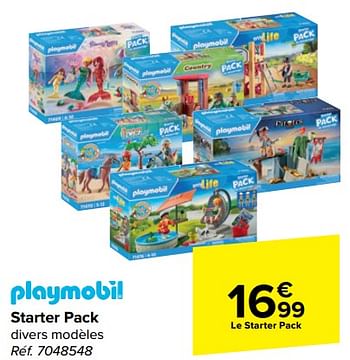 Promotions Starter pack - Playmobil - Valide de 20/03/2024 à 02/04/2024 chez Carrefour