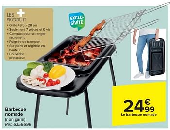Promoties Barbecue nomade - Huismerk - Carrefour  - Geldig van 20/03/2024 tot 06/05/2024 bij Carrefour