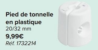 Promotions Pied de tonnelle en plastique - Produit maison - Carrefour  - Valide de 20/03/2024 à 06/05/2024 chez Carrefour
