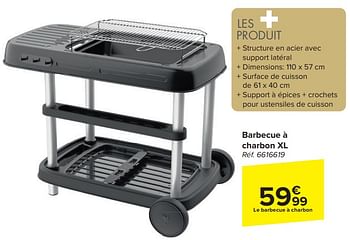 Promoties Barbecue à charbon xl - Huismerk - Carrefour  - Geldig van 20/03/2024 tot 06/05/2024 bij Carrefour