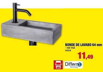 Promotions Bonde de lavabo - Differnz - Valide de 20/03/2024 à 31/03/2024 chez Hubo