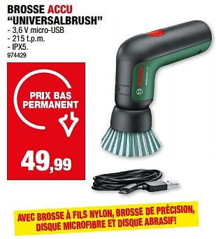 Promotions Bosch brosse accu universalbrush - Bosch - Valide de 20/03/2024 à 31/03/2024 chez Hubo