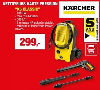 Promotions Kärcher nettoyeurs haute pression k5 classic - Kärcher - Valide de 20/03/2024 à 31/03/2024 chez Hubo