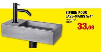 Promotions Siphon pour lave-mains 5-4`` - Differnz - Valide de 20/03/2024 à 31/03/2024 chez Hubo
