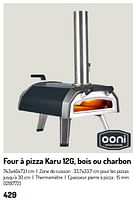 Promotions Four à pizza karu 12g, bois ou charbon - Ooni Pizza Ovens - Valide de 17/02/2024 à 31/08/2024 chez Oh'Green