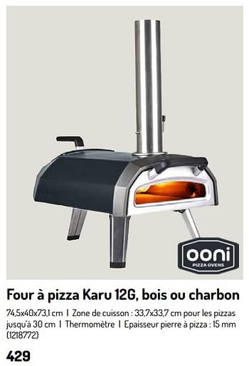 Promoties Four à pizza karu 12g, bois ou charbon - Ooni Pizza Ovens - Geldig van 17/02/2024 tot 31/08/2024 bij Oh'Green