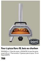 Promotions Four à pizza karu 16, bois ou charbon - Ooni Pizza Ovens - Valide de 17/02/2024 à 31/08/2024 chez Oh'Green
