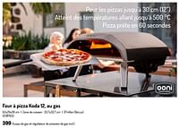 Promotions Four à pizza koda 12, au gas - Ooni Pizza Ovens - Valide de 17/02/2024 à 31/08/2024 chez Oh'Green
