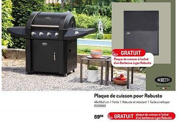 Promoties Plaque de cuisson pour robusto - Boretti - Geldig van 17/02/2024 tot 31/08/2024 bij Oh'Green