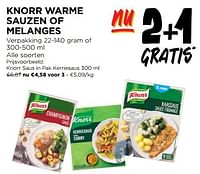 Promoties Knorr saus in pak kerriesaus - Knorr - Geldig van 27/03/2024 tot 02/04/2024 bij Jumbo