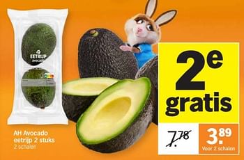Promotions Ah avocado eetrijp - Produit Maison - Albert Heijn - Valide de 25/03/2024 à 01/04/2024 chez Albert Heijn