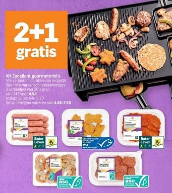 Promoties Ah excellent mini-varkenschipolataworstjes - Huismerk - Albert Heijn - Geldig van 25/03/2024 tot 01/04/2024 bij Albert Heijn