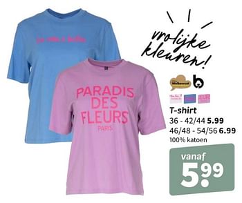 Promoties T shirt - Huismerk - Wibra - Geldig van 21/03/2024 tot 03/04/2024 bij Wibra