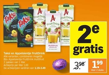 Promotions Appelsientje fruitdrink multifruit - Appelsientje - Valide de 25/03/2024 à 01/04/2024 chez Albert Heijn