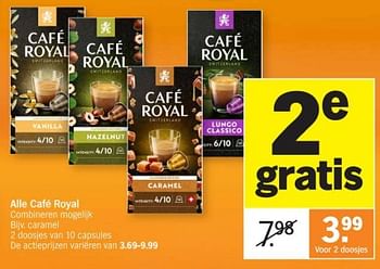 Promotions Café royal caramel - Café Royal  - Valide de 25/03/2024 à 01/04/2024 chez Albert Heijn