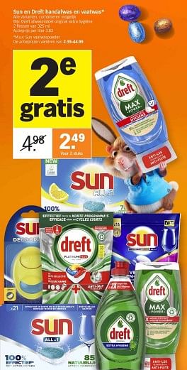 Promoties Dreft afwasmiddel original extra hygiene - Dreft - Geldig van 25/03/2024 tot 01/04/2024 bij Albert Heijn