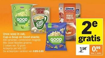 Promoties Good noodles groente - Unox - Geldig van 25/03/2024 tot 01/04/2024 bij Albert Heijn