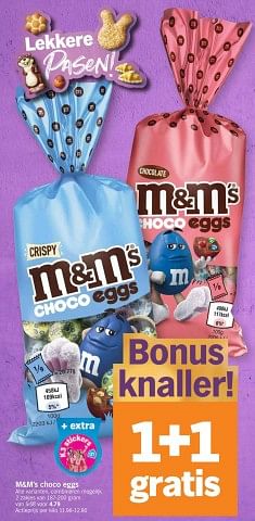 Promotions M+m`s choco eggs - M&M 's - Valide de 25/03/2024 à 01/04/2024 chez Albert Heijn