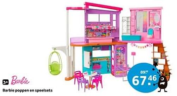Promoties Barbie poppen en speelsets - Mattel - Geldig van 22/03/2024 tot 03/04/2024 bij Intertoys