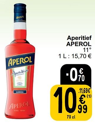 Promoties Aperitief aperol - Aperol - Geldig van 26/03/2024 tot 30/03/2024 bij Cora