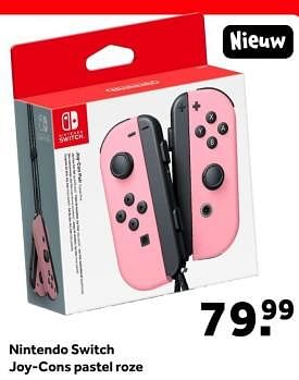 Promotions Nintendo switch joy-cons pastel roze - Nintendo - Valide de 22/03/2024 à 03/04/2024 chez Intertoys