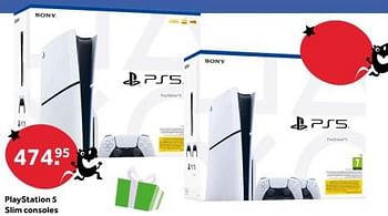 Promotions Playstation 5 slim consoles - Sony - Valide de 22/03/2024 à 03/04/2024 chez Intertoys