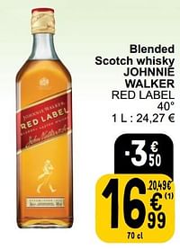 Blended scotch whisky johnnie walker red label-Johnnie Walker