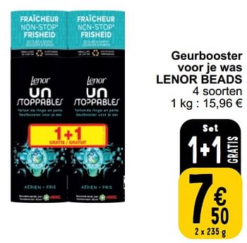 Promotions Geurbooster voor je was lenor beads - Lenor - Valide de 26/03/2024 à 30/03/2024 chez Cora