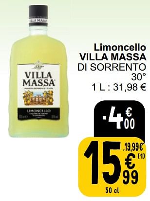 Promotions Limoncello villa massa di sorrento - Villa Massa - Valide de 26/03/2024 à 30/03/2024 chez Cora
