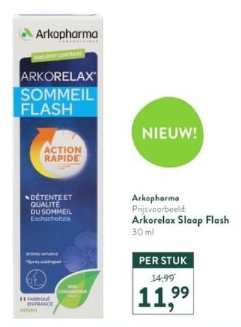 Promoties Arkorelax slaap flash - Arkopharma - Geldig van 18/03/2024 tot 14/04/2024 bij Holland & Barret