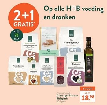 Promoties Gedroogde pruimen biologisch - Huismerk - Holland & Barrett - Geldig van 18/03/2024 tot 14/04/2024 bij Holland & Barret