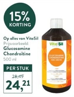 Promoties Glucosamine chondroïtine - Vita Sil - Geldig van 18/03/2024 tot 14/04/2024 bij Holland & Barret