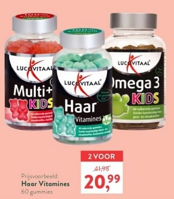 Promotions Haar vitamines - Lucovitaal - Valide de 18/03/2024 à 14/04/2024 chez Holland & Barret
