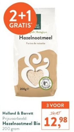 Promotions Hazelnootmeet bio - Produit maison - Holland & Barrett - Valide de 18/03/2024 à 14/04/2024 chez Holland & Barret