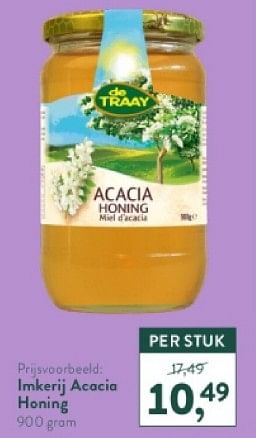 Promoties Imkerij acacia honing - de Traay - Geldig van 18/03/2024 tot 14/04/2024 bij Holland & Barret