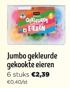 Promoties Jumbo gekleurde gekookte eieren - Huismerk - Jumbo - Geldig van 16/03/2024 tot 02/04/2024 bij Jumbo