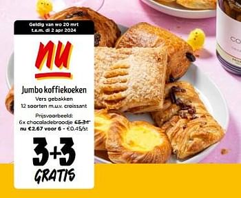 Promotions Jumbo koffiekoeken - Produit Maison - Jumbo - Valide de 16/03/2024 à 02/04/2024 chez Jumbo