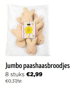Promotions Jumbo paashaasbroodjes - Produit Maison - Jumbo - Valide de 16/03/2024 à 02/04/2024 chez Jumbo