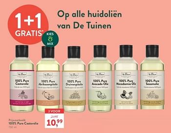 Promoties Pure castorolie - De Tuinen - Geldig van 18/03/2024 tot 14/04/2024 bij Holland & Barret