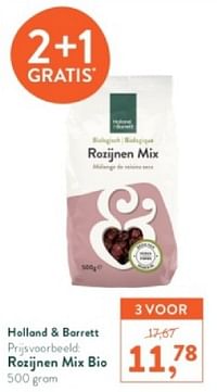 Rozijnen mix bio-Huismerk - Holland & Barrett