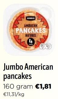 Promotions Jumbo american pancakes - Produit Maison - Jumbo - Valide de 16/03/2024 à 02/04/2024 chez Jumbo