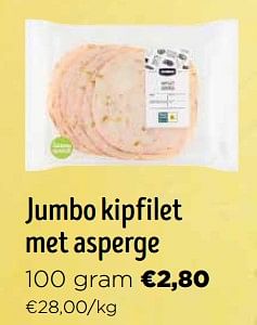 Promoties Jumbo kipfilet met asperge - Huismerk - Jumbo - Geldig van 16/03/2024 tot 02/04/2024 bij Jumbo